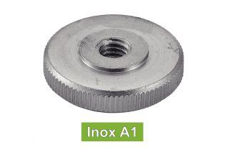 [DIN 467] ECROUS MOLETES TYPE BAS - INOX A1 (UNI 6603)