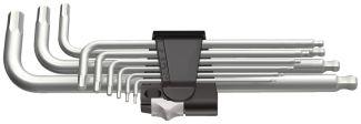 [62888CLIP9] JEU DE NEUF CLES HEXAGONALES - INOX