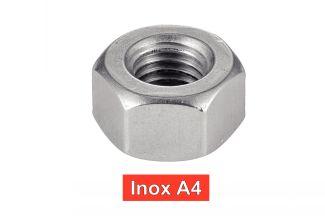ECROUS HAUTS, M = D - INOX A4