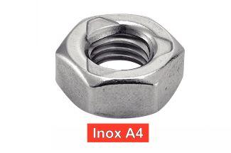 [DIN 980] PORCAS AUTO-BLOQUEANTES HEXAGONAL - TOTALMENTE EM METAL - AÇO INOXIDÁVEL A4 (BASEADAS EM DIN 934, ISO7042)