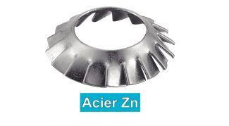 RONDELLE -VENTAGLIO- CONCAVE CON DENTATURA ESTERNA TIPO AZV - ACCIAIO ZN