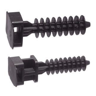SUPORTE DE PAREDE PRETO PARA AGRAVAÇÃO - FORMATO DE PINO - NYLON 6.6