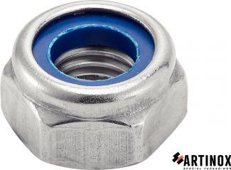 [DIN 985] ECROUS HEXAGONAUX INDESSERRABLES - INOX A2 (SIMILAR ISO 10511, NFE25-412, UNI 7474)