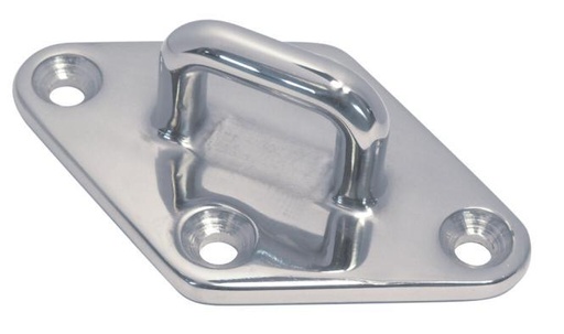 PONTET SUR PLATINE LOSANGE - INOX A4