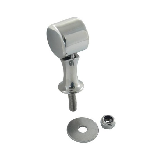 [814962425]  HAND RAIL END FITTING WITH THREAD - STAINLESS STEEL A4