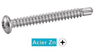 [DIN 7504 M] VIS AUTOPERCEUSES TETE CYLINDRIQUE PHILLIPS - ACIER ZN (SIMILAR ISO 15481)