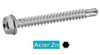 [DIN 7504 K] PARAFUSOS AUTOPERFURANTES COM CABEÇA HEXAGONAL E FLANGE SERRADA - AÇO ZINCADO (similar à ISO 15480)
