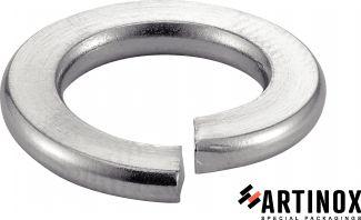 [DIN 127 B] ARRUELAS ELÁSTICAS -GROWER- - AÇO INOXIDÁVEL A1 (NFE25-515, UNI 1751B)