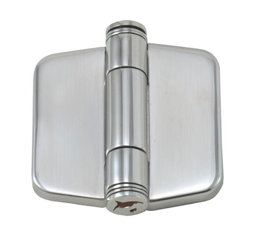 [814820442 45]  HINGE WITH SNAP-DOWN COVER - STAINLESS STEEL A4
