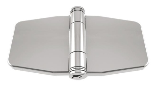 [814821478 45]  HINGE WITH SNAP-DOWN COVER - STAINLESS STEEL A4