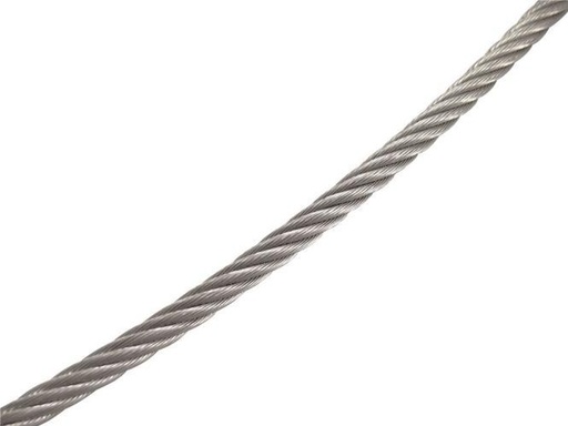  WIRE ROPE FLEXIBLE 7X19 SZ - STAINLESS STEEL A4